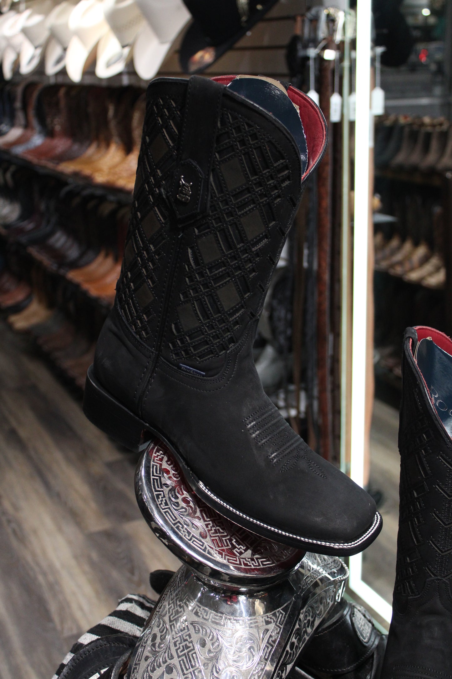 EST. RYDER NOBUCK NEGRO SQUARE TOE