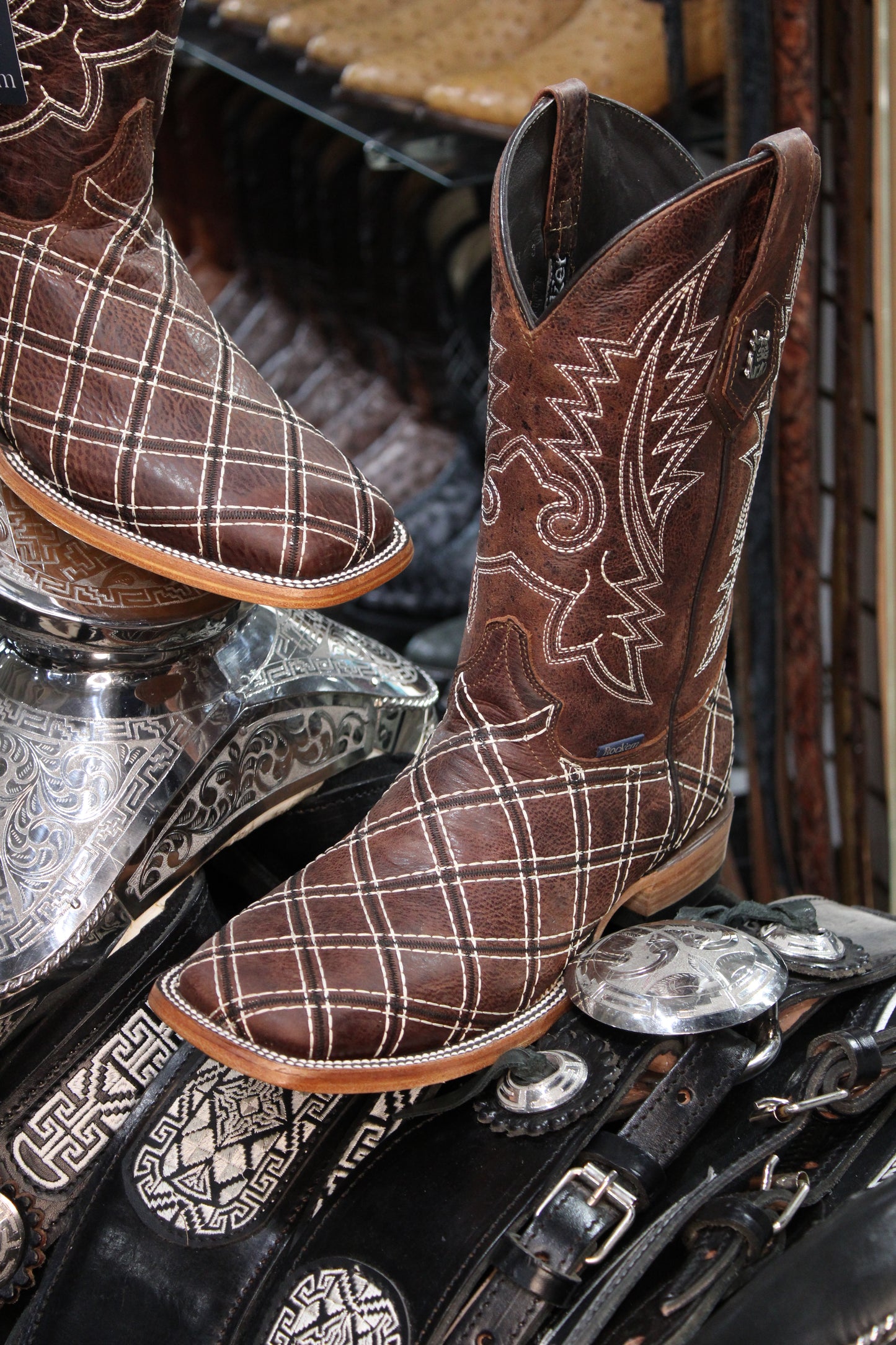 Roca Rombos Shedron Square Toe Cowboy Boot
