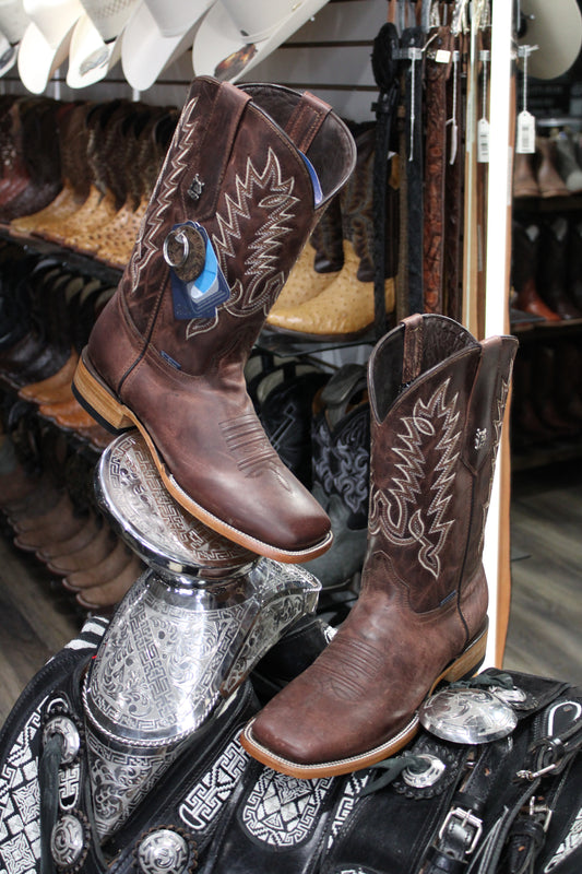 Palmitas Cedro Square Toe Cowboy Boot - Shedron