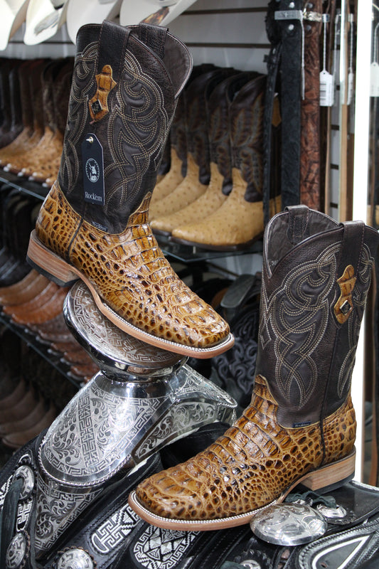 Fuscus Square Toe Cowboy Boot - Miel