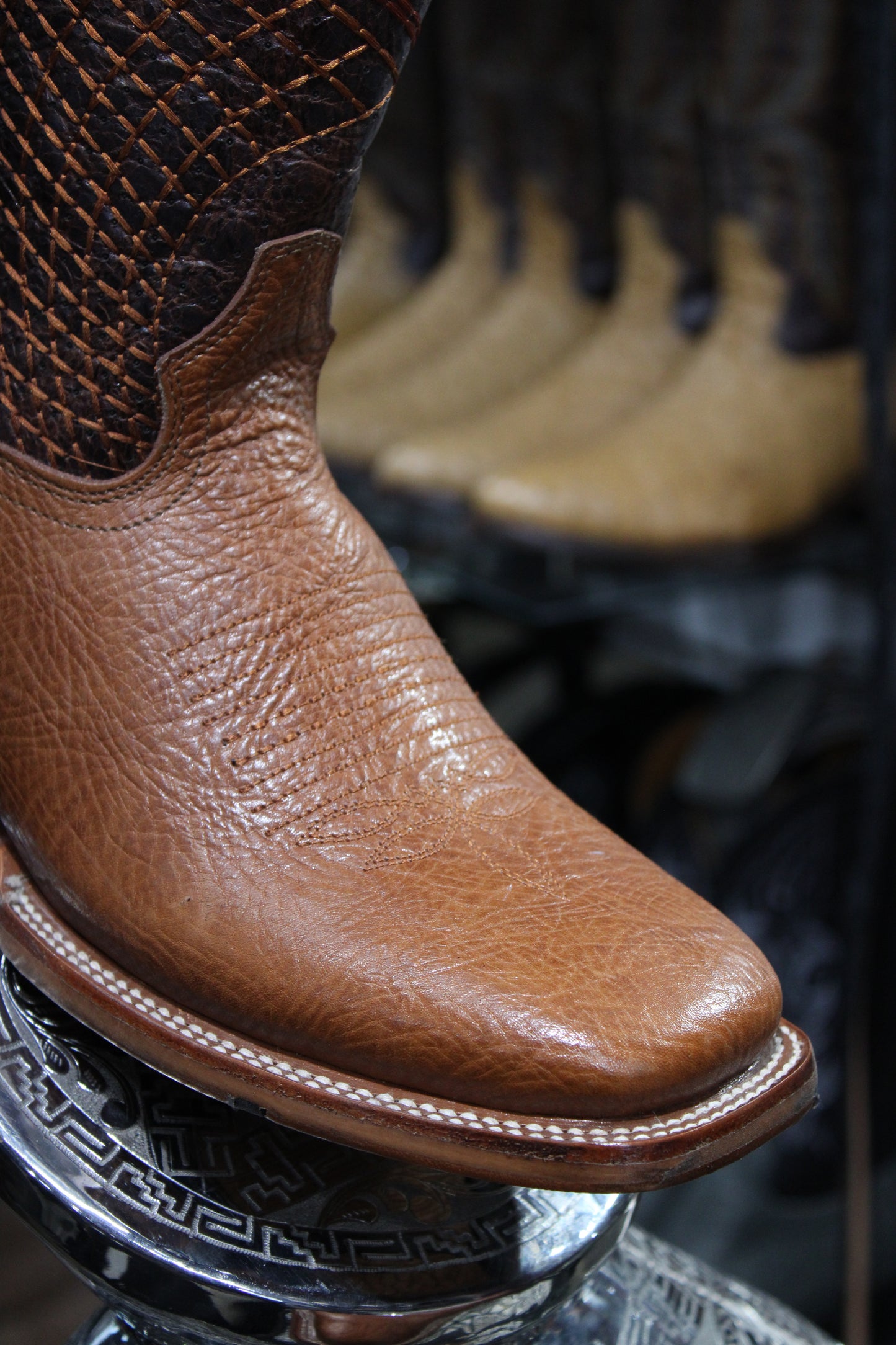 Spider Shoulder Square Toe Cowboy Boot - Shedron