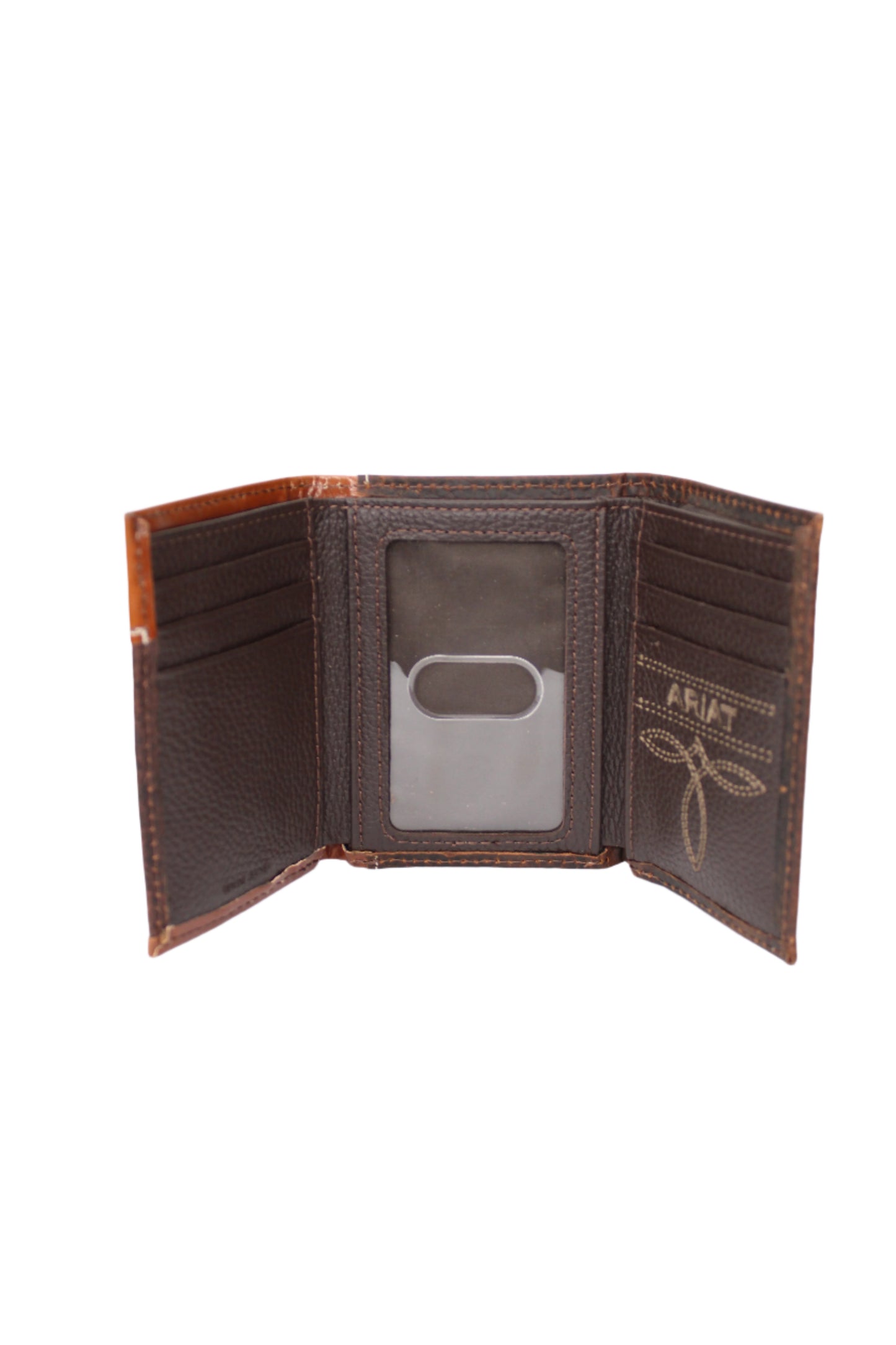 Ariat Trifold Wallet Woven Southwestern Brown