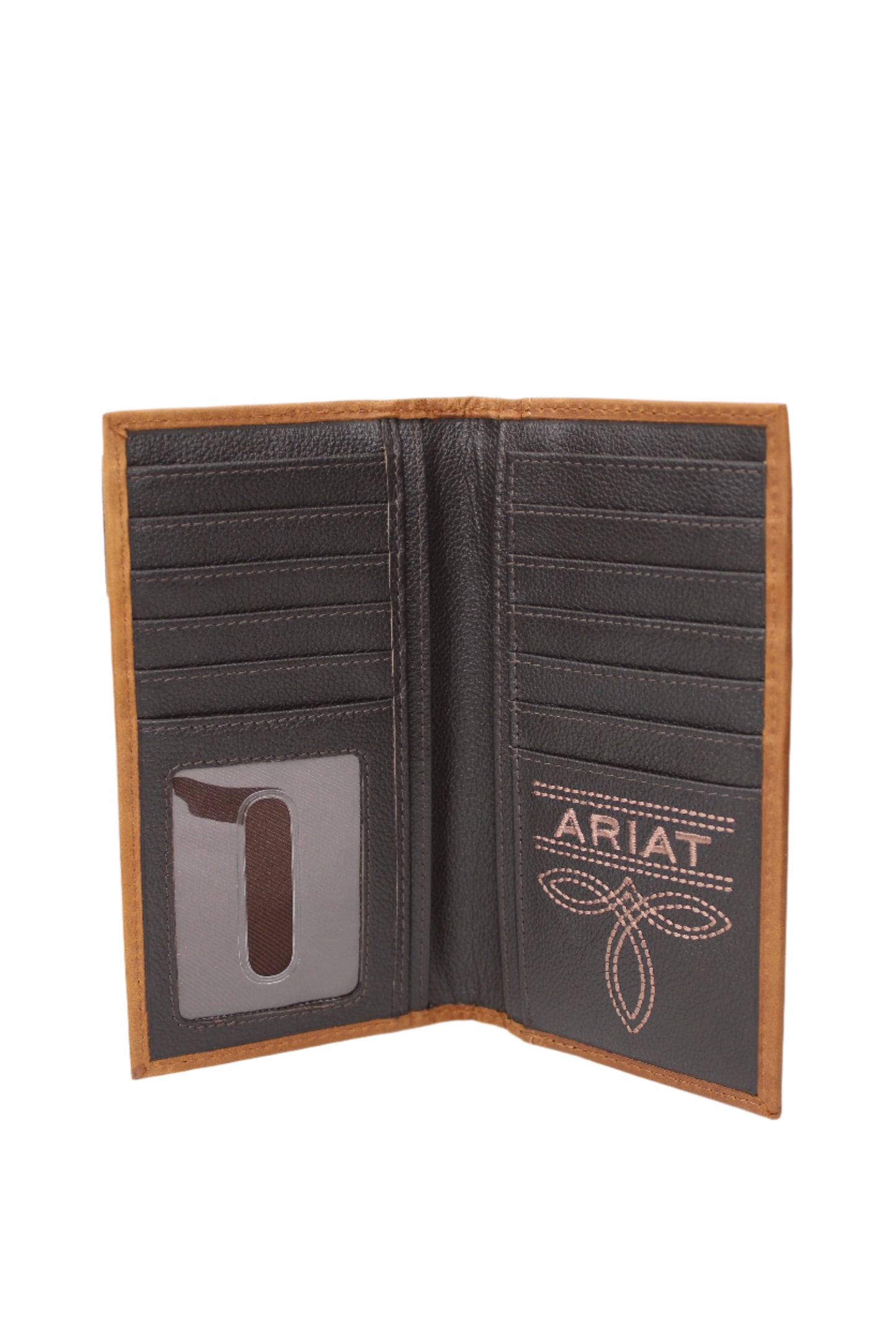 Ariat Mens Rodeo Style Wallet Southwestern Aged Bark