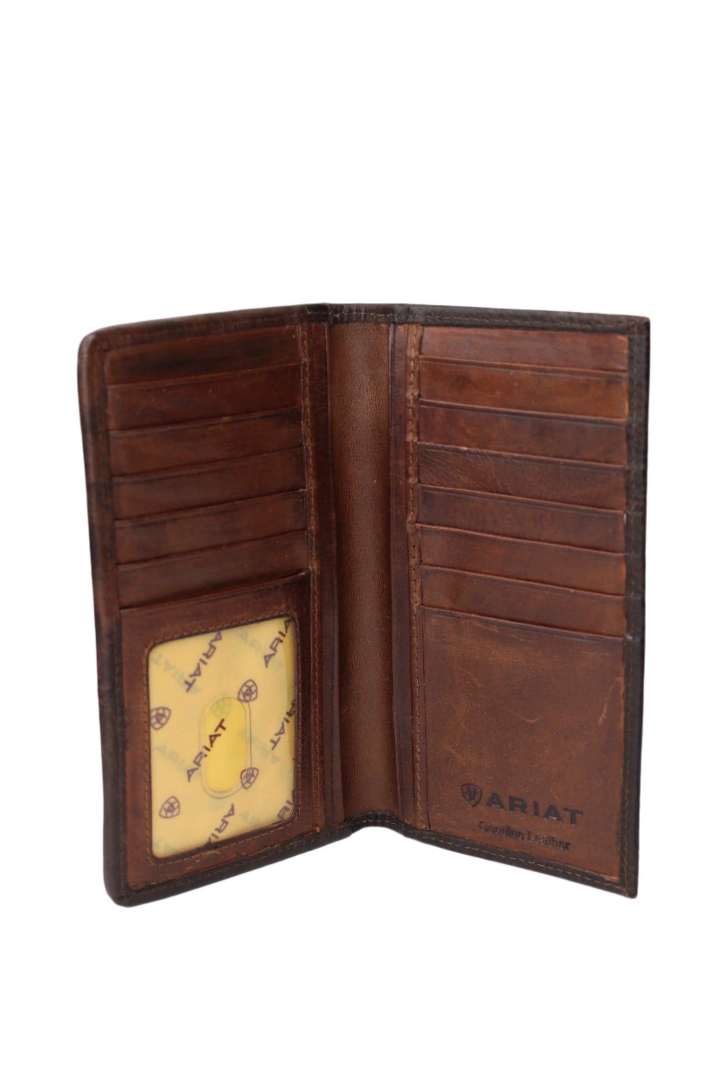 Ariat Rodeo Wallet Tooled Rug Brown