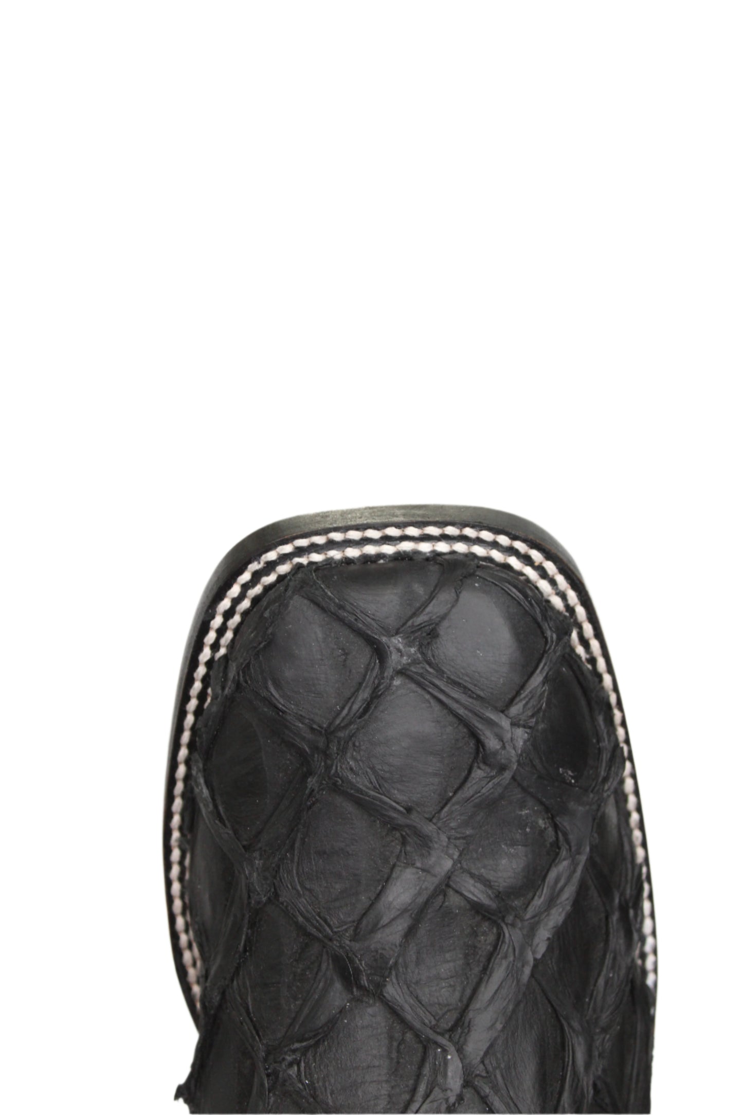 Wild West Boots - Exotic Fish Matte Black