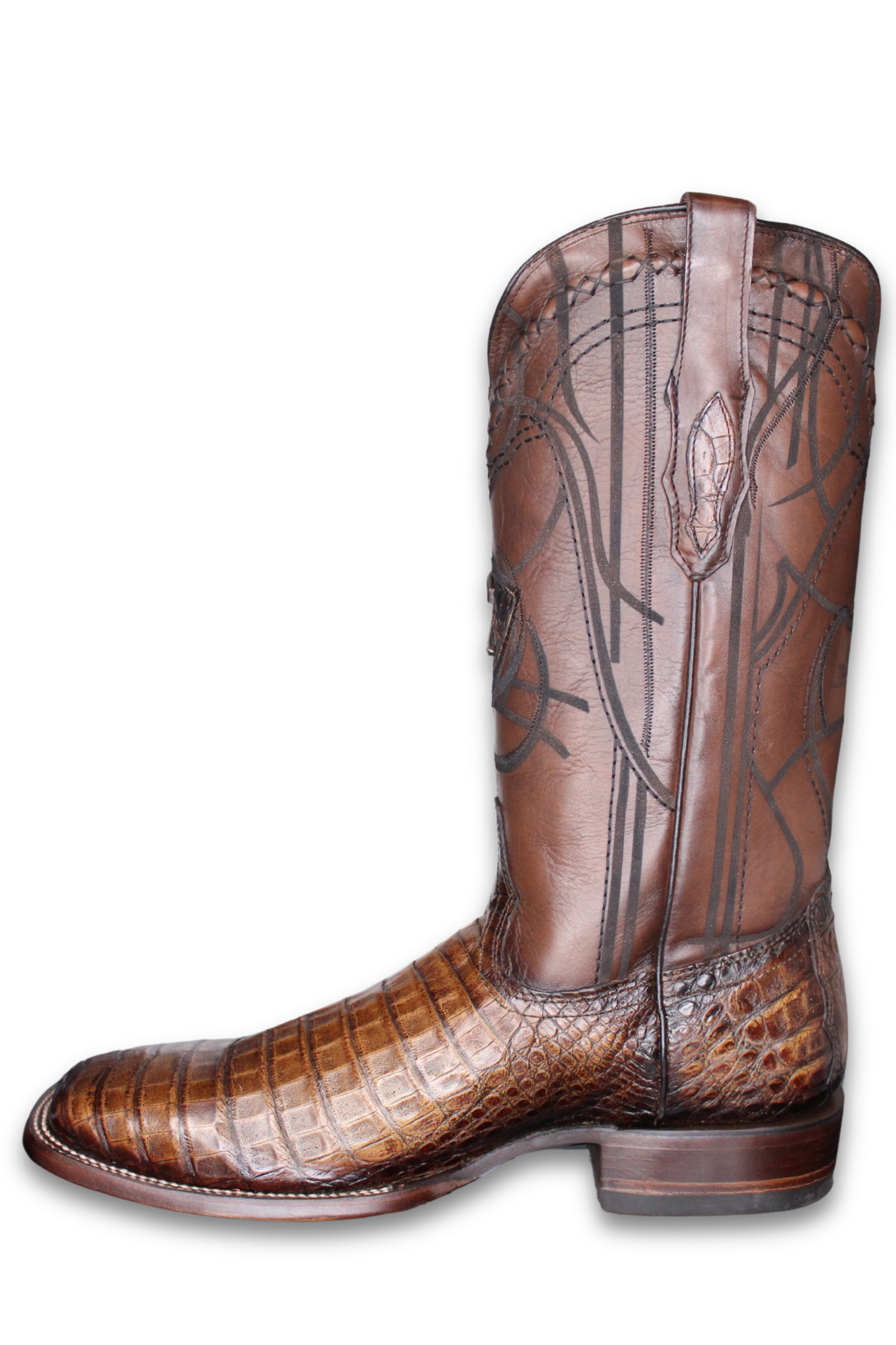 Engraved Maple Cayman Western Boot