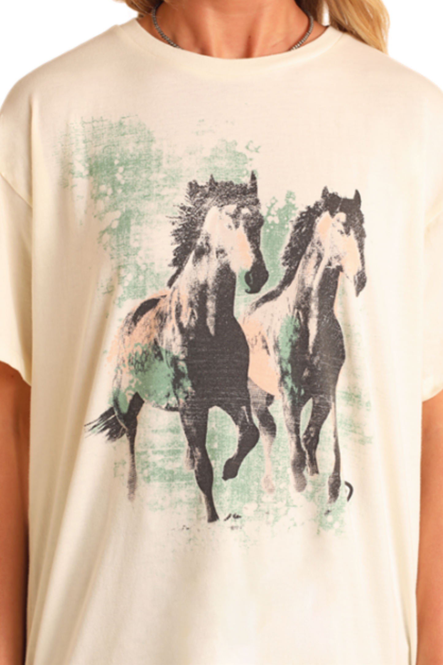 Horse Graphic Oversized Tee