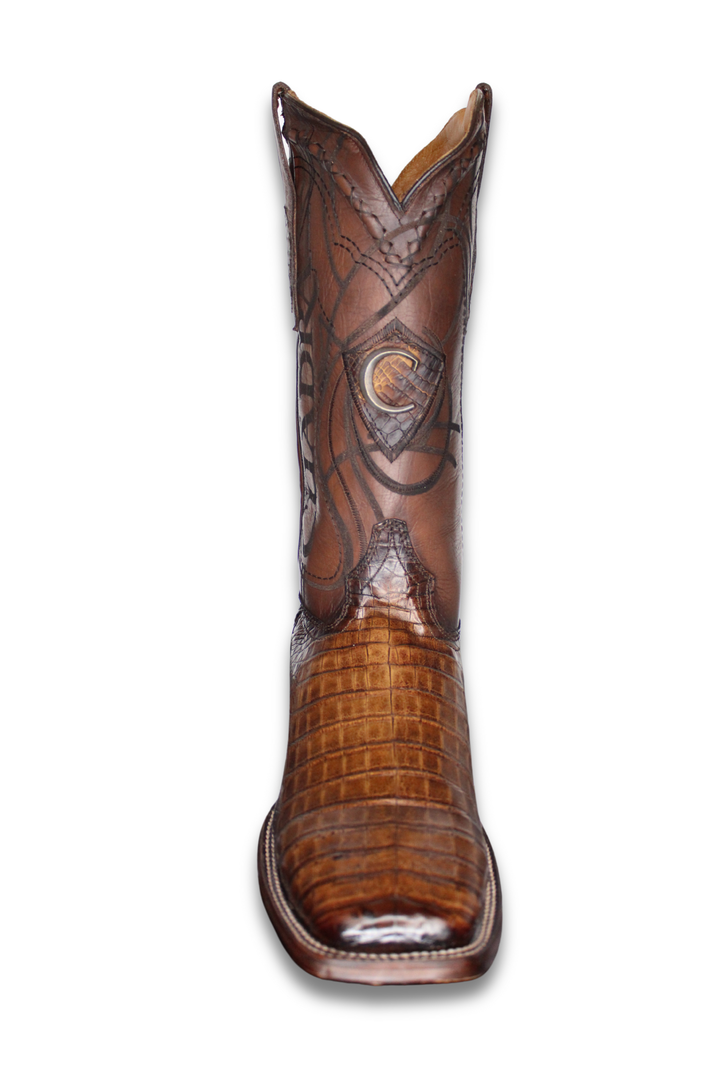 Engraved Maple Cayman Western Boot