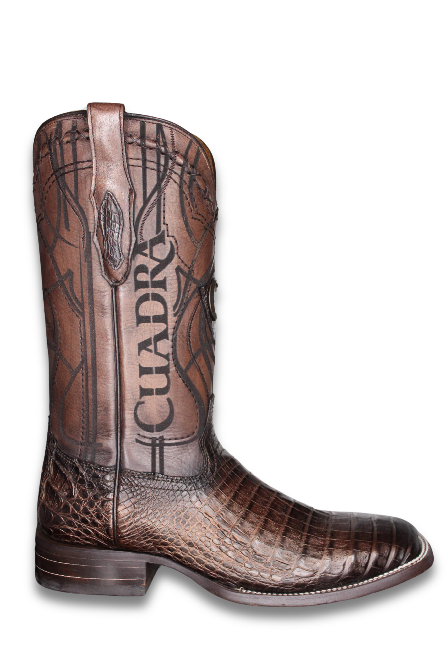 Engraved Paris Cafe Cayman Western Boot