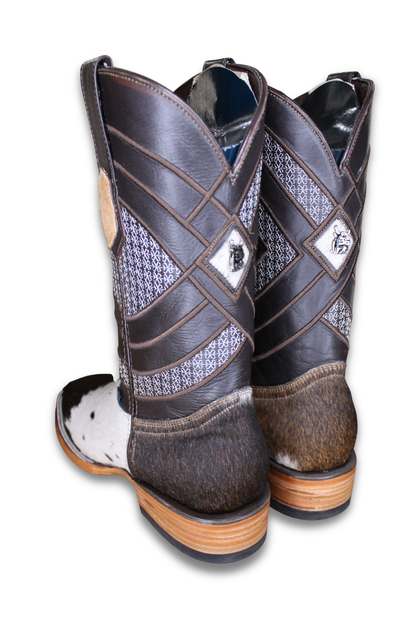 Cattleman Cowhide Square Toe Cowboy Boot Size 9