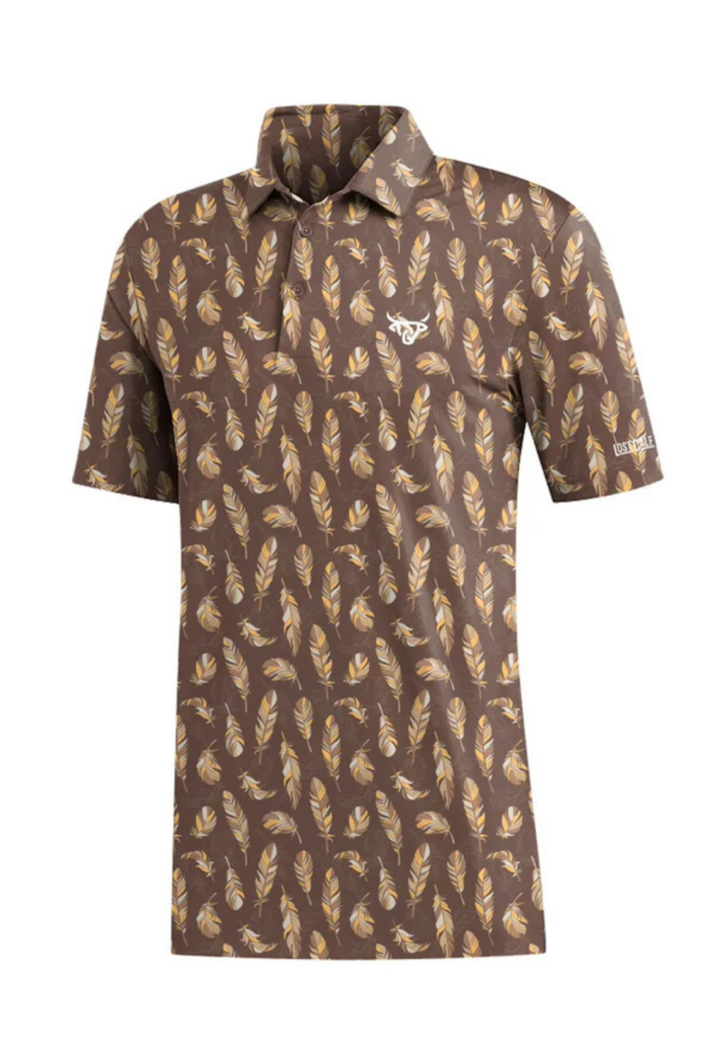 Brown Feathers Performance Polo
