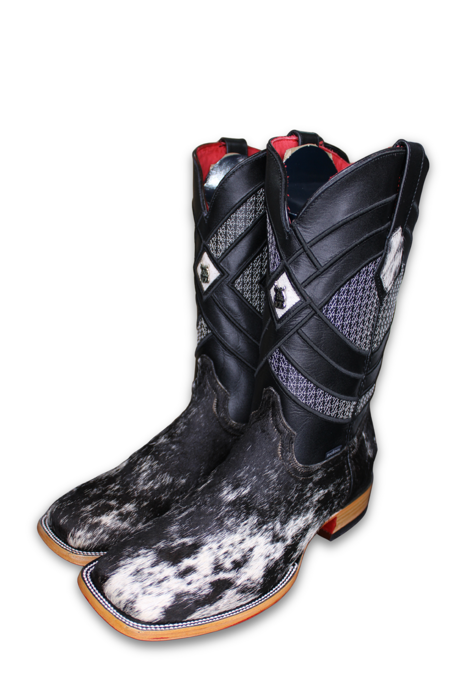 Men's Red Bottom Square Toe Cowboy Boot 10
