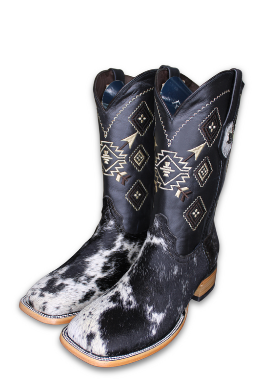 Men's Cowhide Cowboy Boot Size 10
