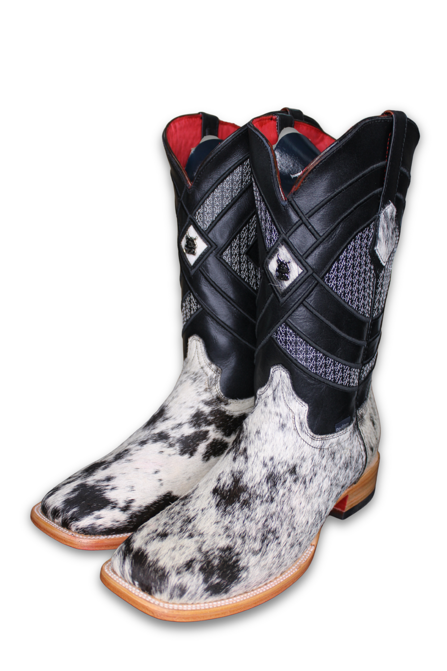 Men's Red Bottom Square Toe Cowboy Boot 10.5
