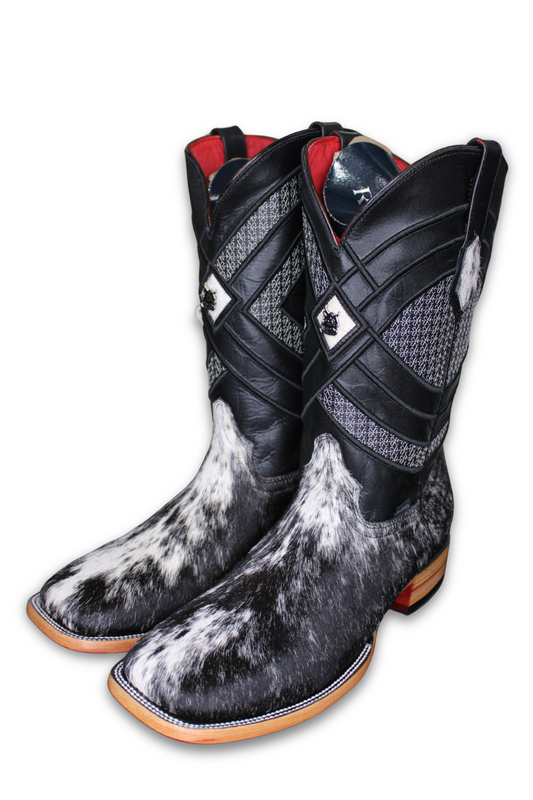 Men's Red Bottom Square Toe Cowboy Boot 11