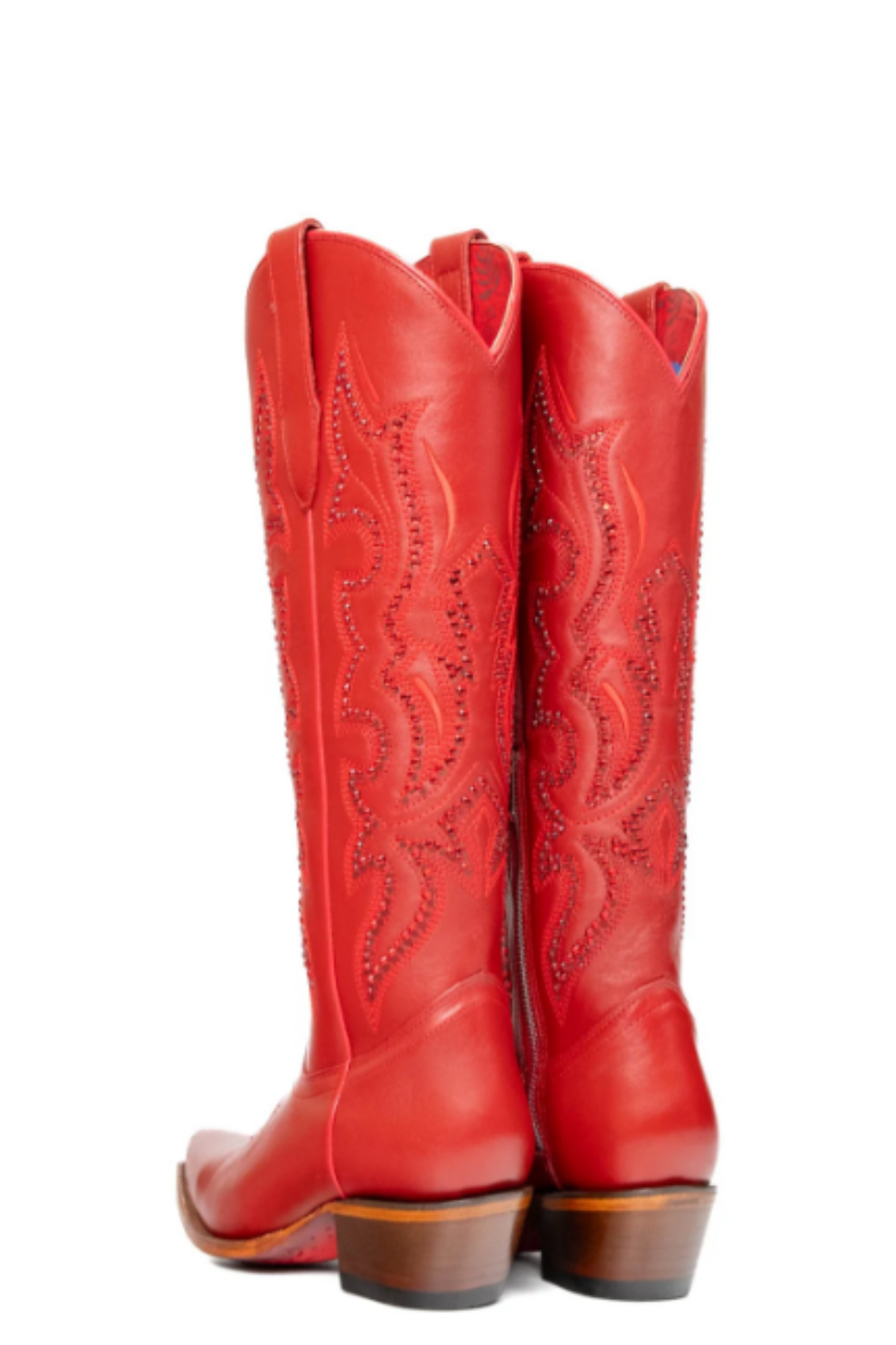 Marbella Tall Snip Toe Cowgirl Boot - Red