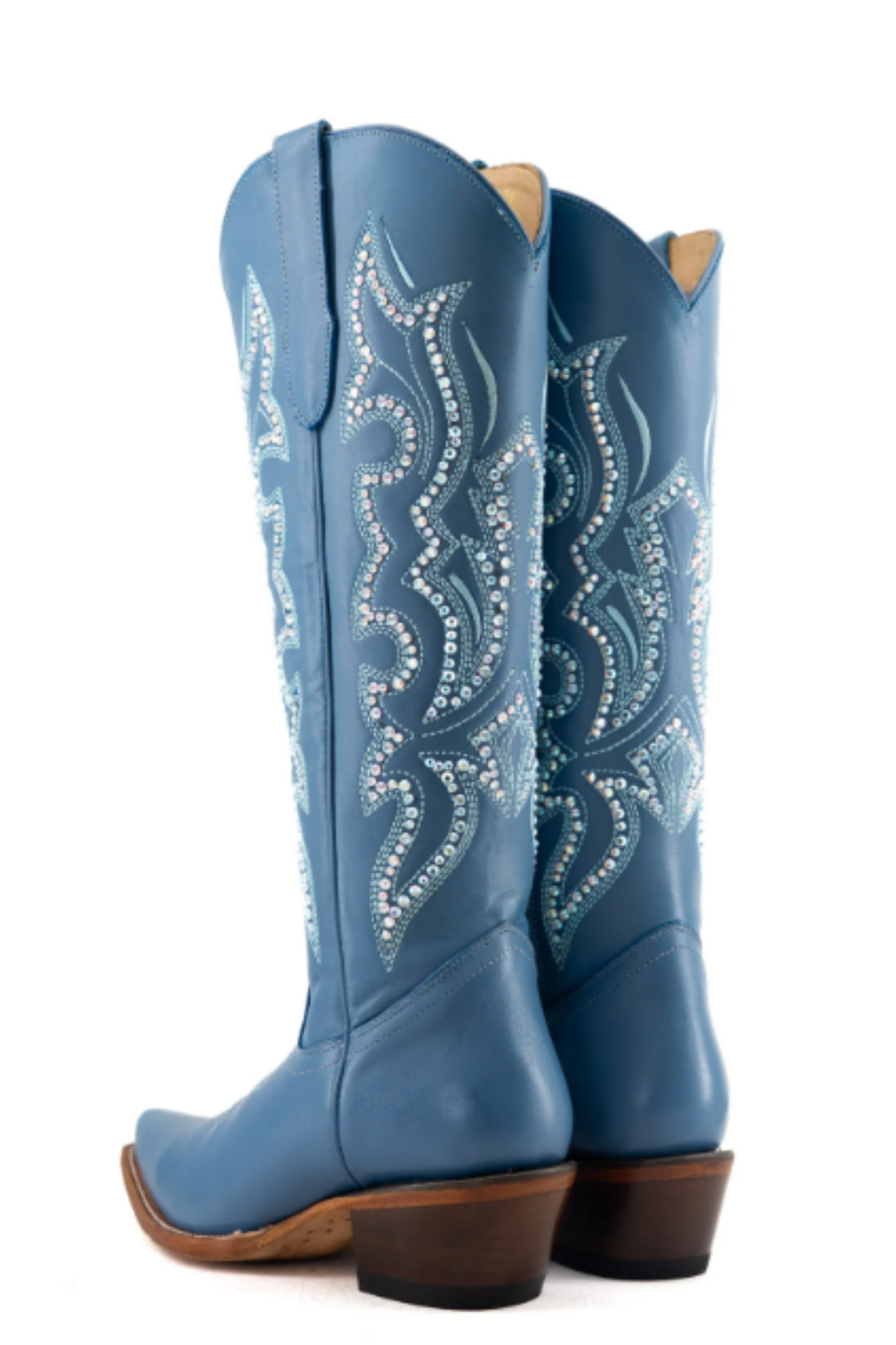 Marbella Tall Snip Toe Cowgirl Boot - Blue Glaze
