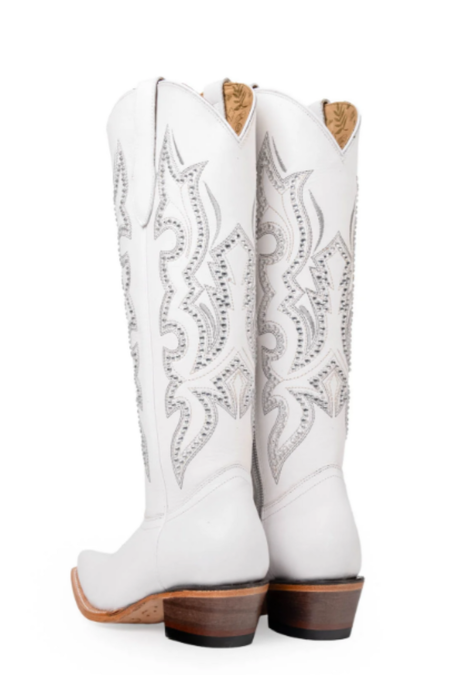 Marbella Tall Snip Toe Cowgirl Boot - White