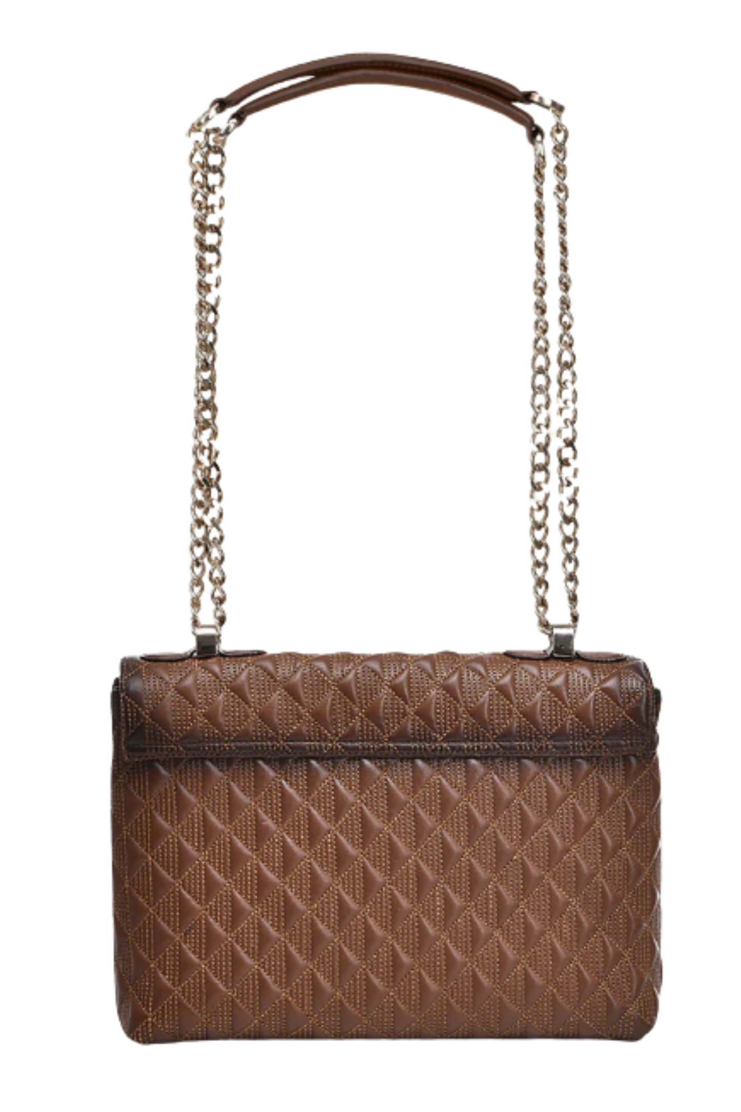 Brown Bovine Shoulder Handbag
