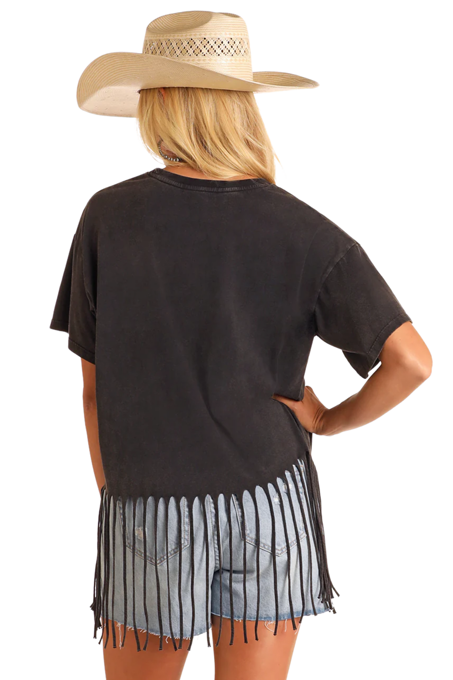 Studded Cowgirl Fringe Tee