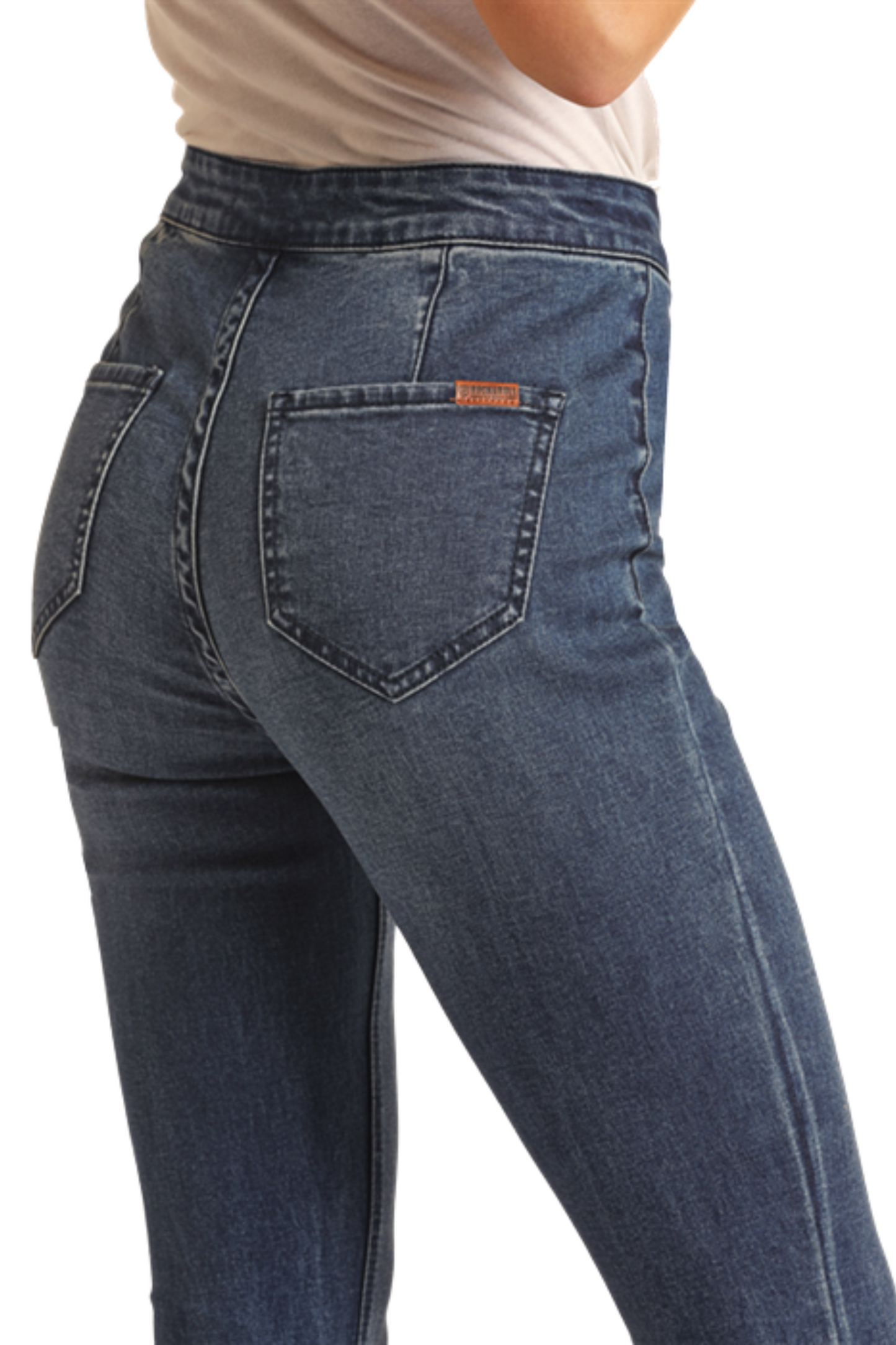 Dark Wash High Rise Bell Bottoms