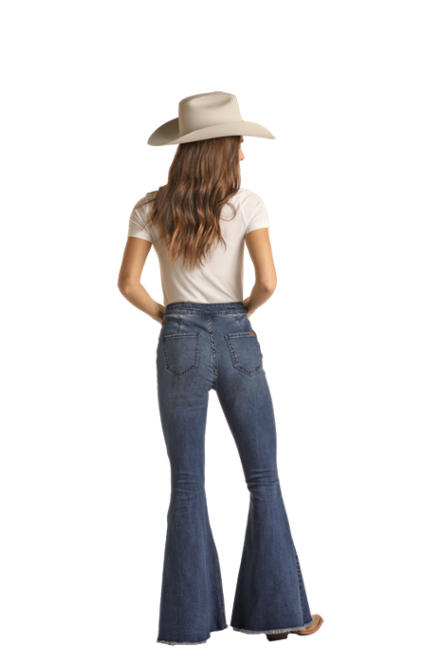 Dark Wash High Rise Bell Bottoms