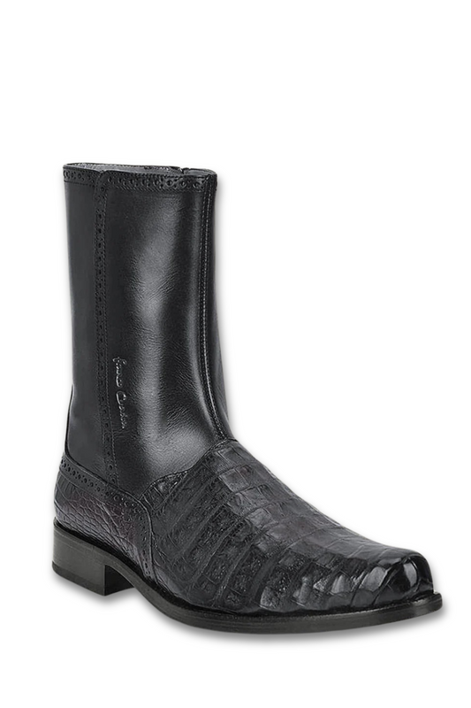 Franco Cuadra Black Caiman Belly Botin