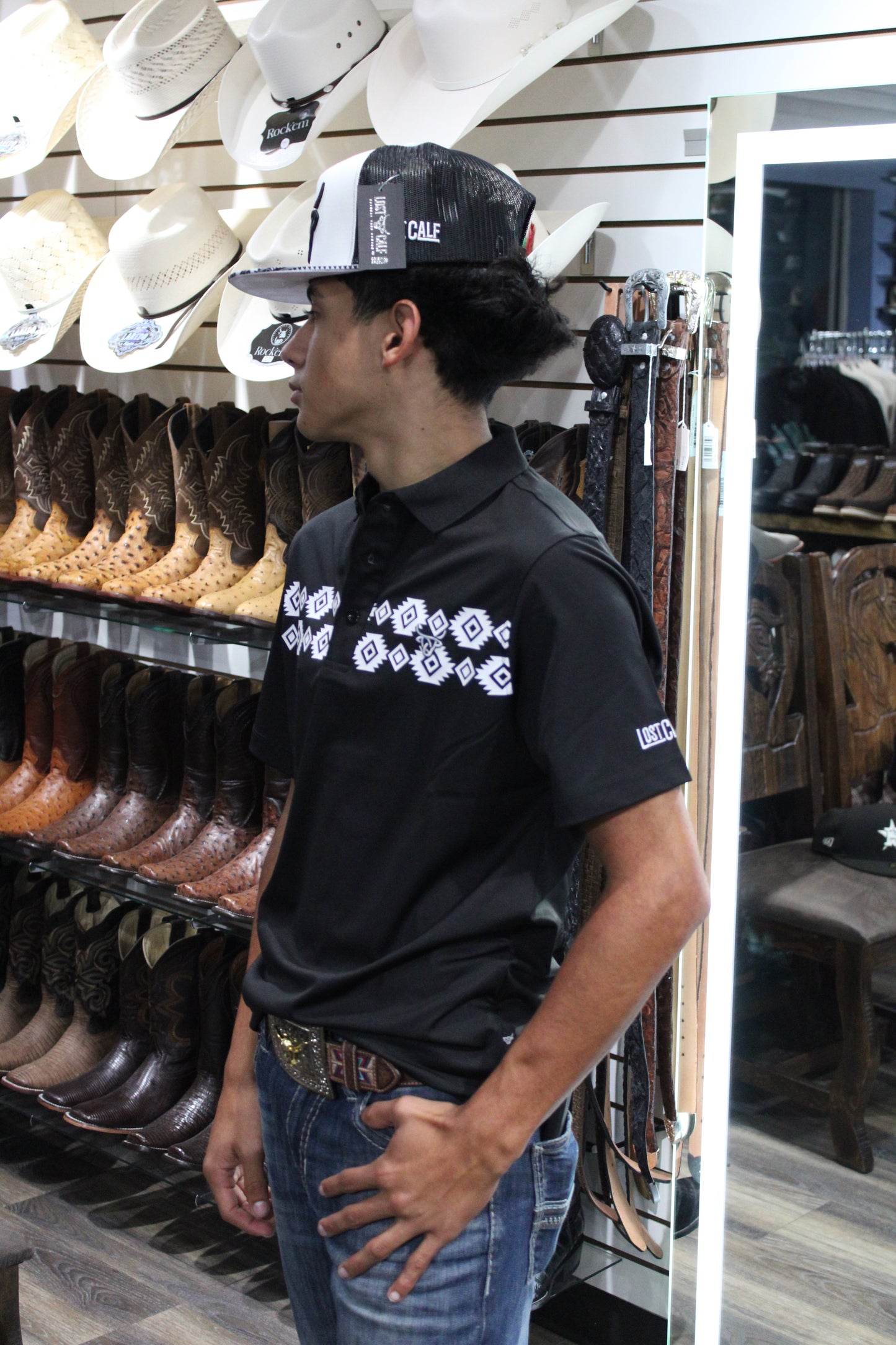Aztec Polo - Black