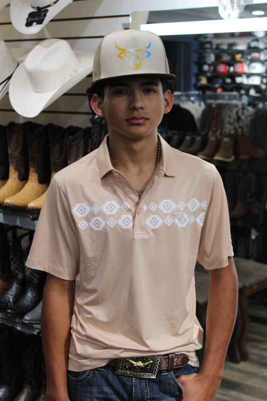 Aztec Polo - Khaki
