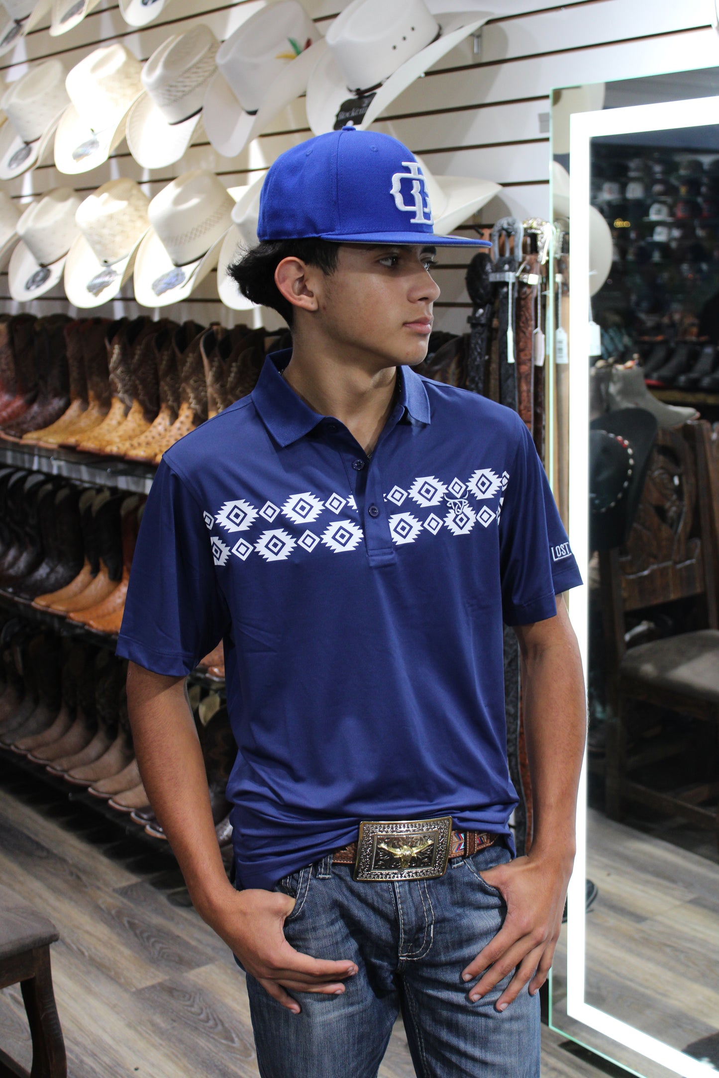 Aztec Polo - Navy