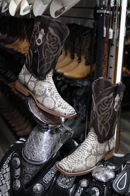 Python Square Toe Cowboy Boot - Arena