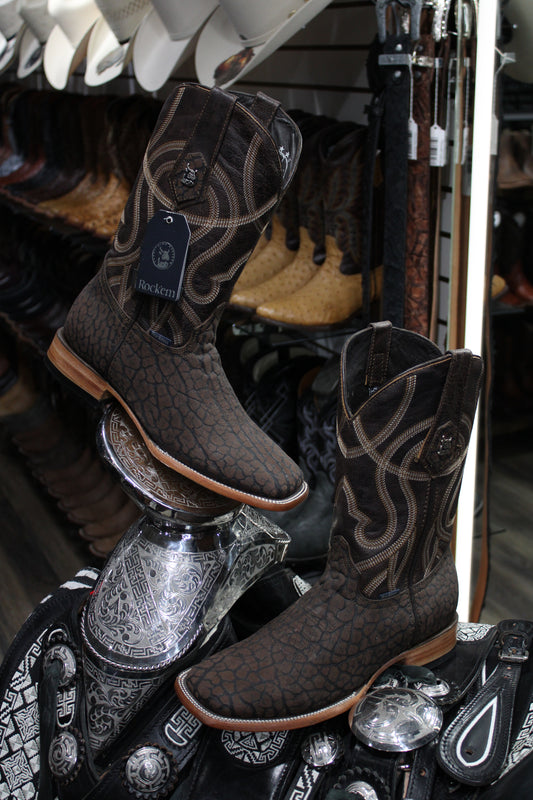 Cuello De Toro Square Toe Cowboy Boot - Cafe
