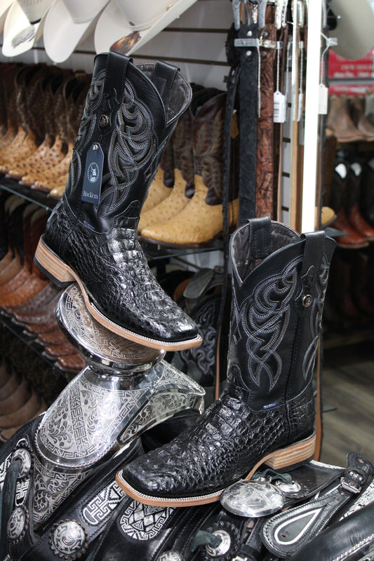 Fuscus Square Toe Cowboy Boot - Negro