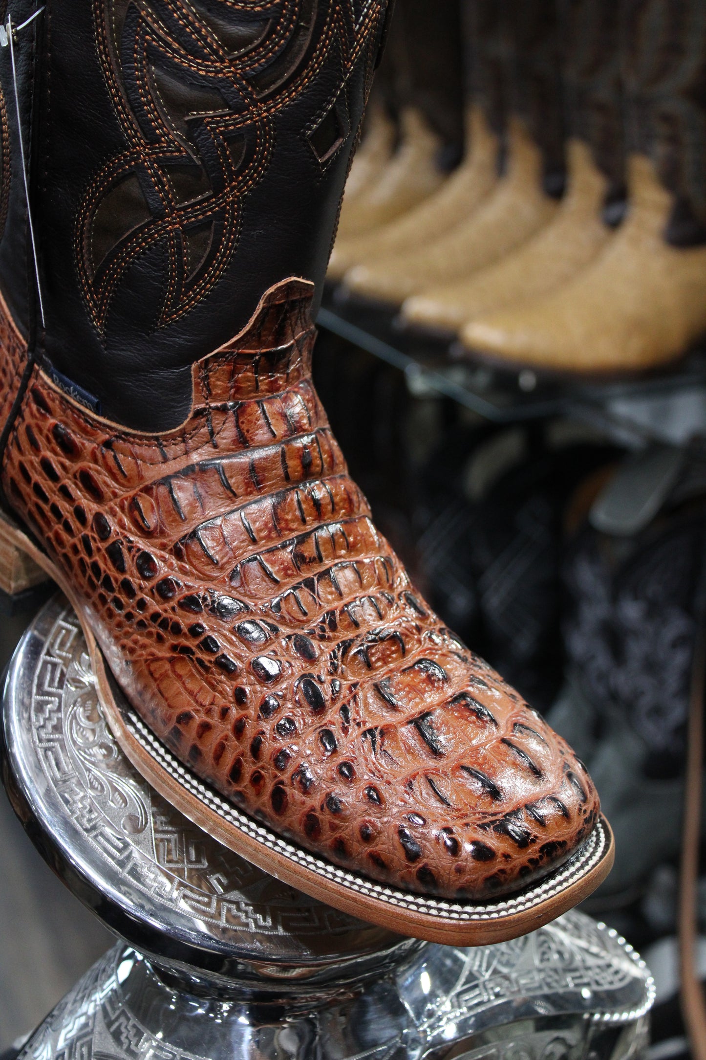 Fuscus Square Toe Cowboy Boot - Shedron