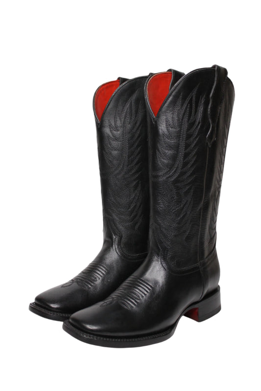 Alexa X Red Bottom Square Toe Cowgirl Boot