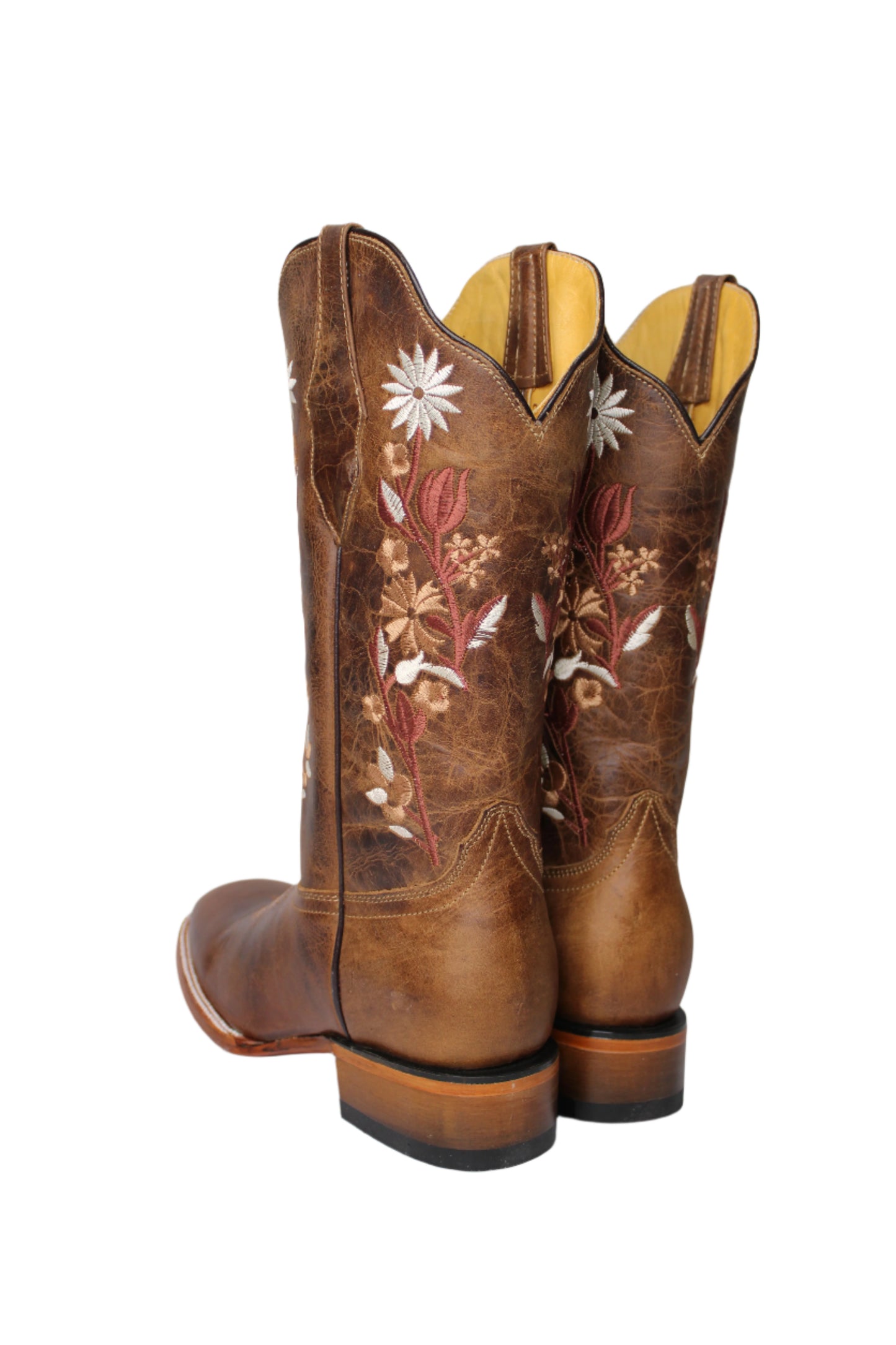 Flores Gasca Capuchino Square Toe Cowgirl Boot