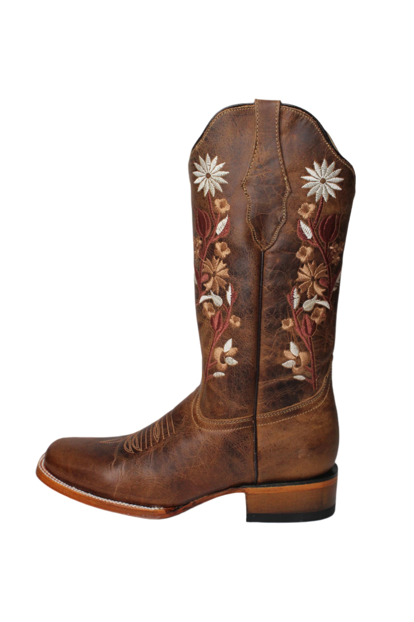Flores Gasca Capuchino Square Toe Cowgirl Boot