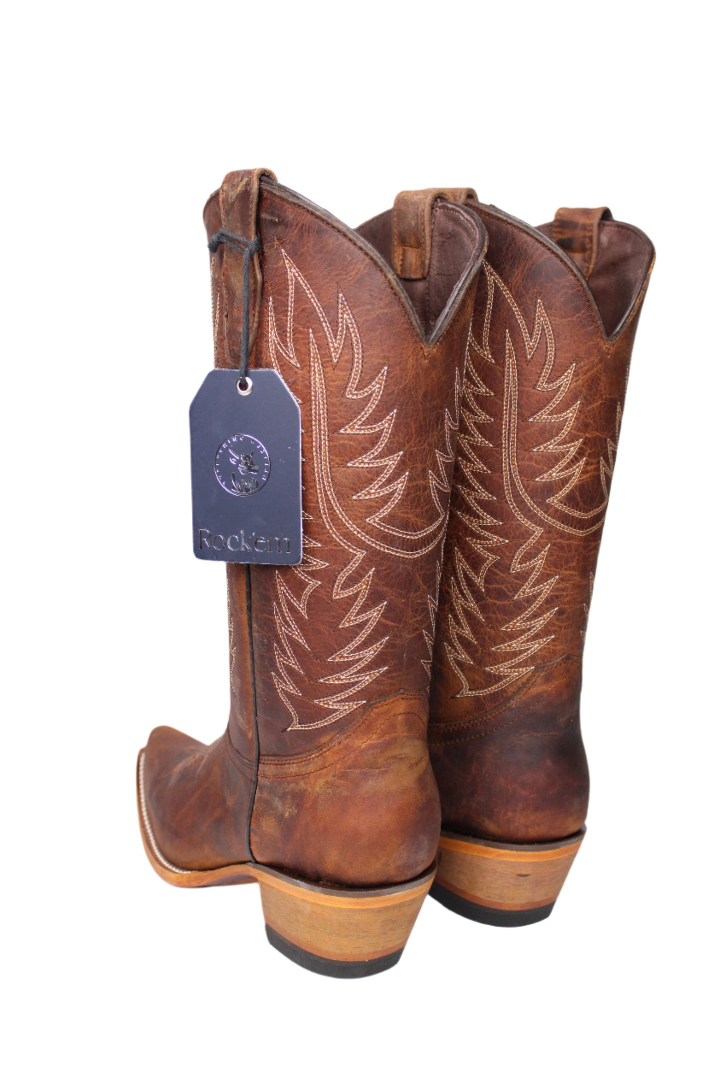 Ebano Snip Toe Cowgirl Boot - Honey
