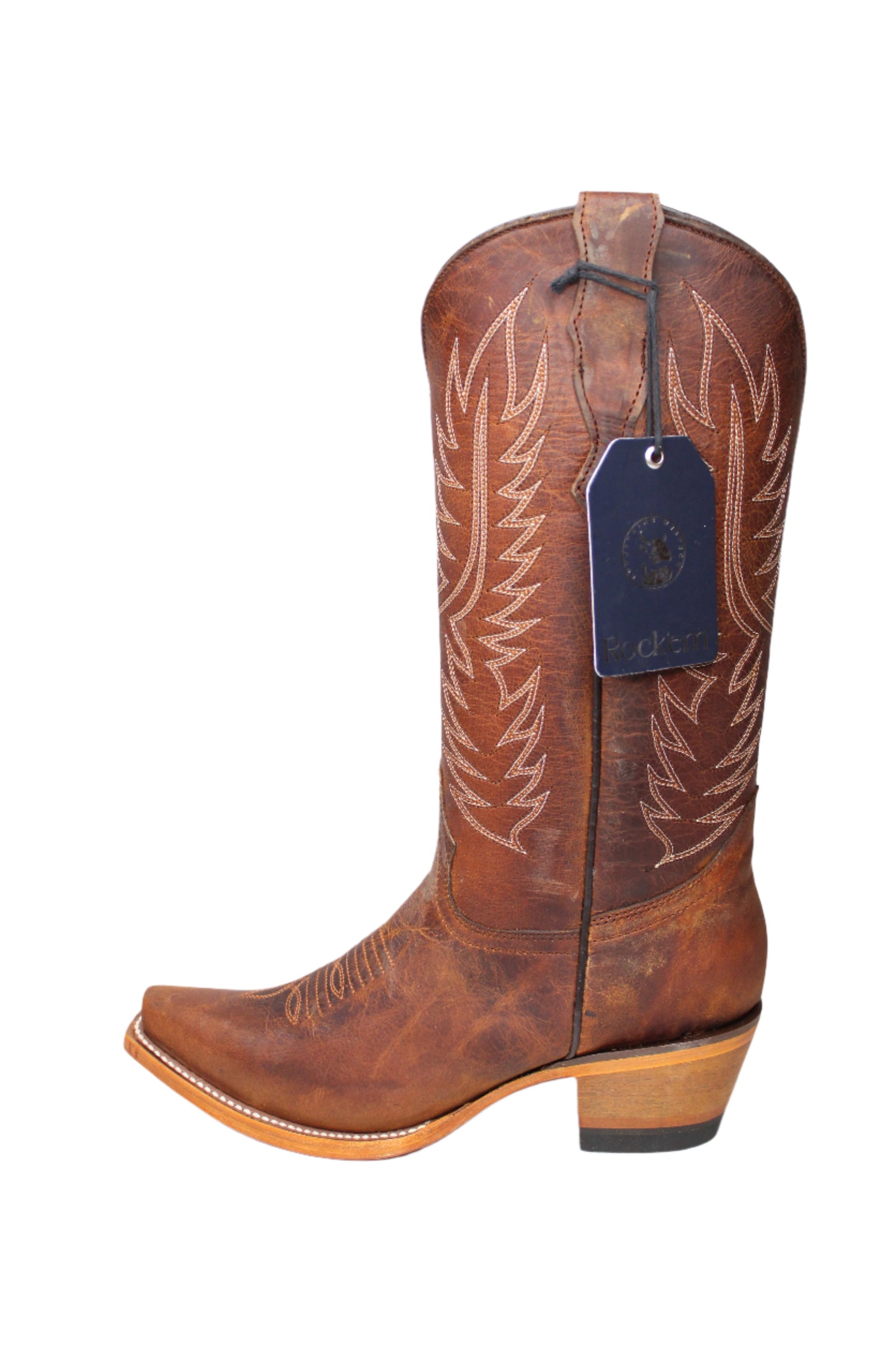 Ebano Snip Toe Cowgirl Boot - Honey