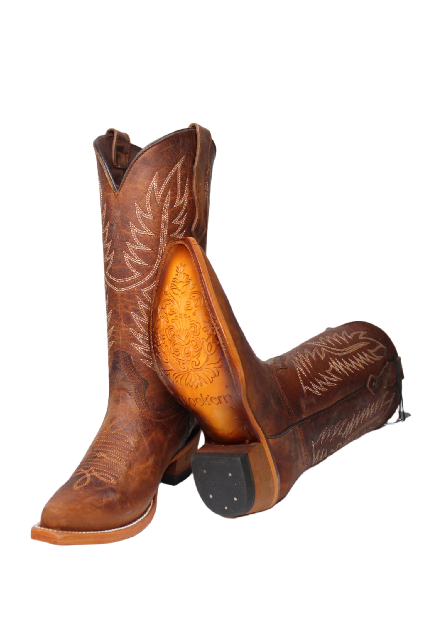 Ebano Snip Toe Cowgirl Boot - Honey