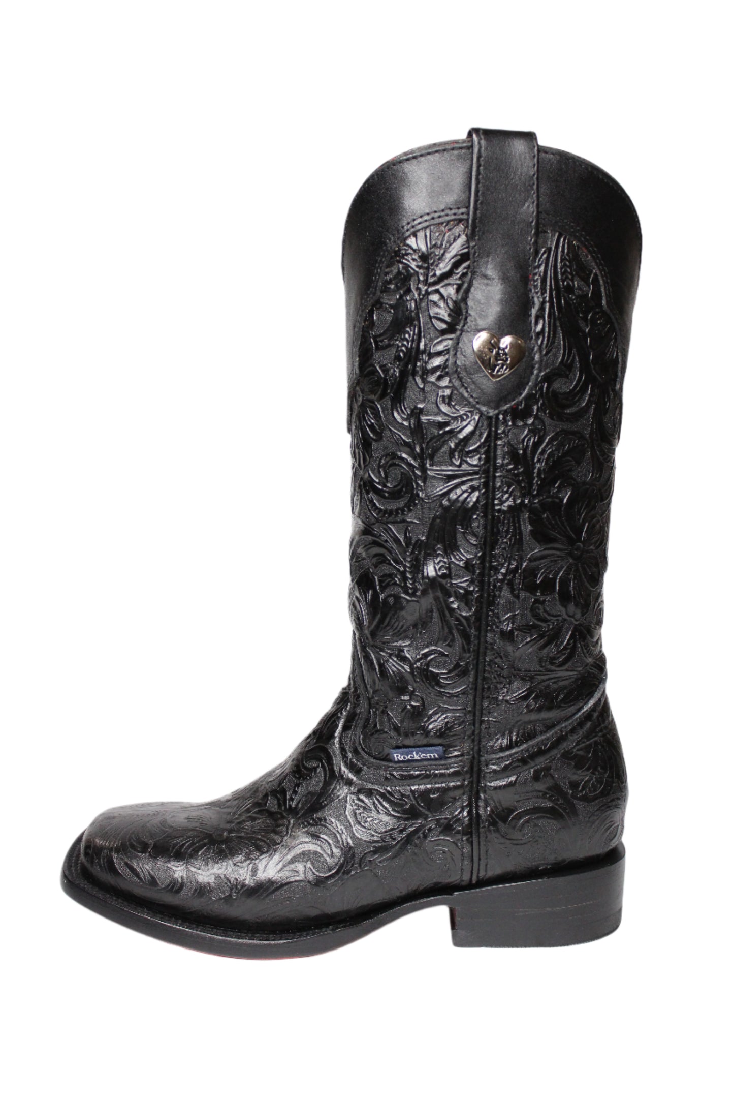 Ruby Cincelado Red Bottom Square Toe Cowgirl Boot