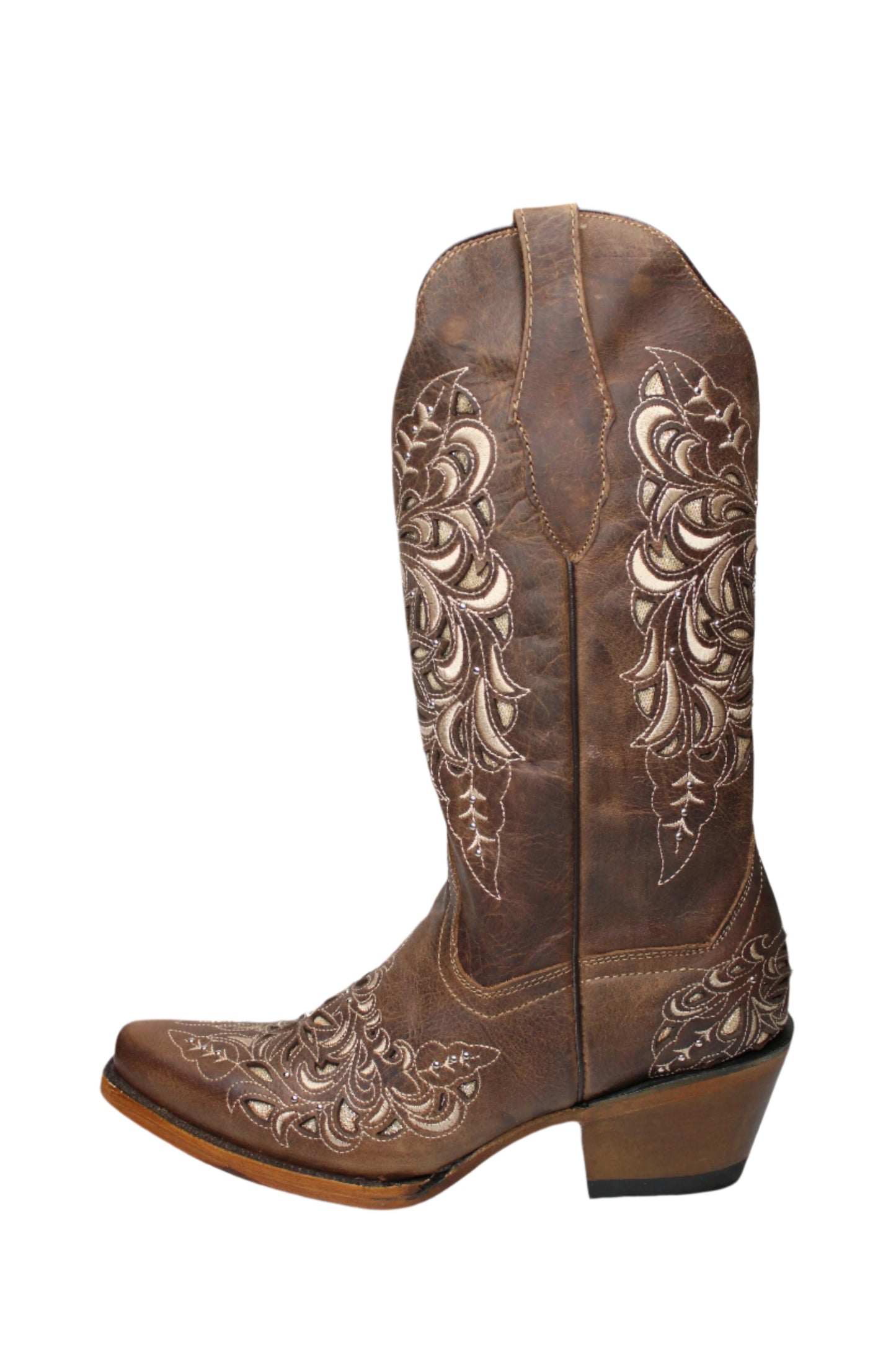 Country Snip Toe Cowgirl Boot - Honey