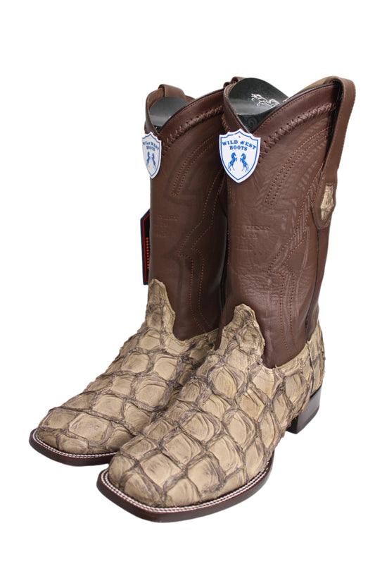Wild West Boots - Exotic Fish Moka