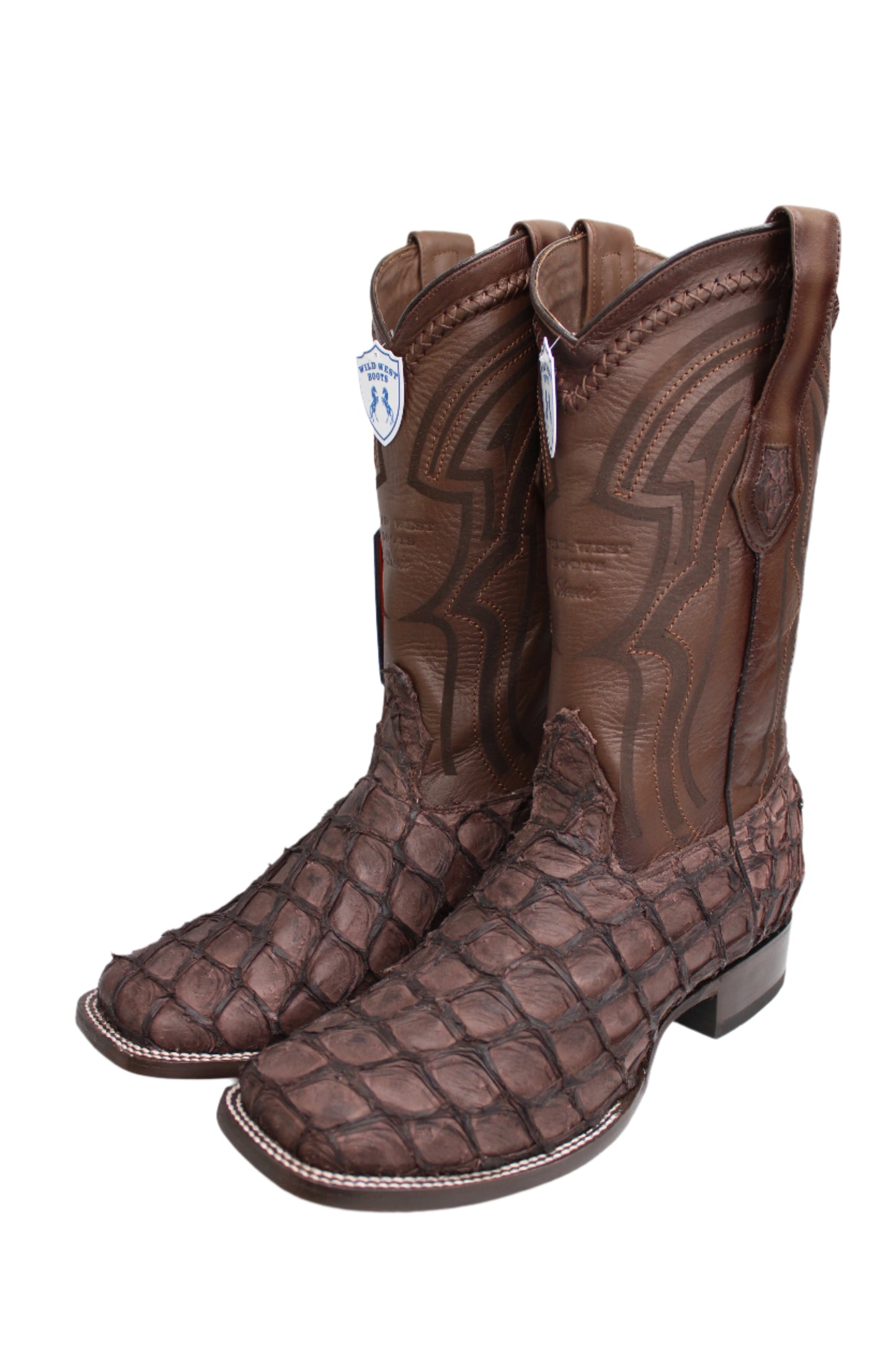 Wild West Boots - Exotic Fish Tabacco