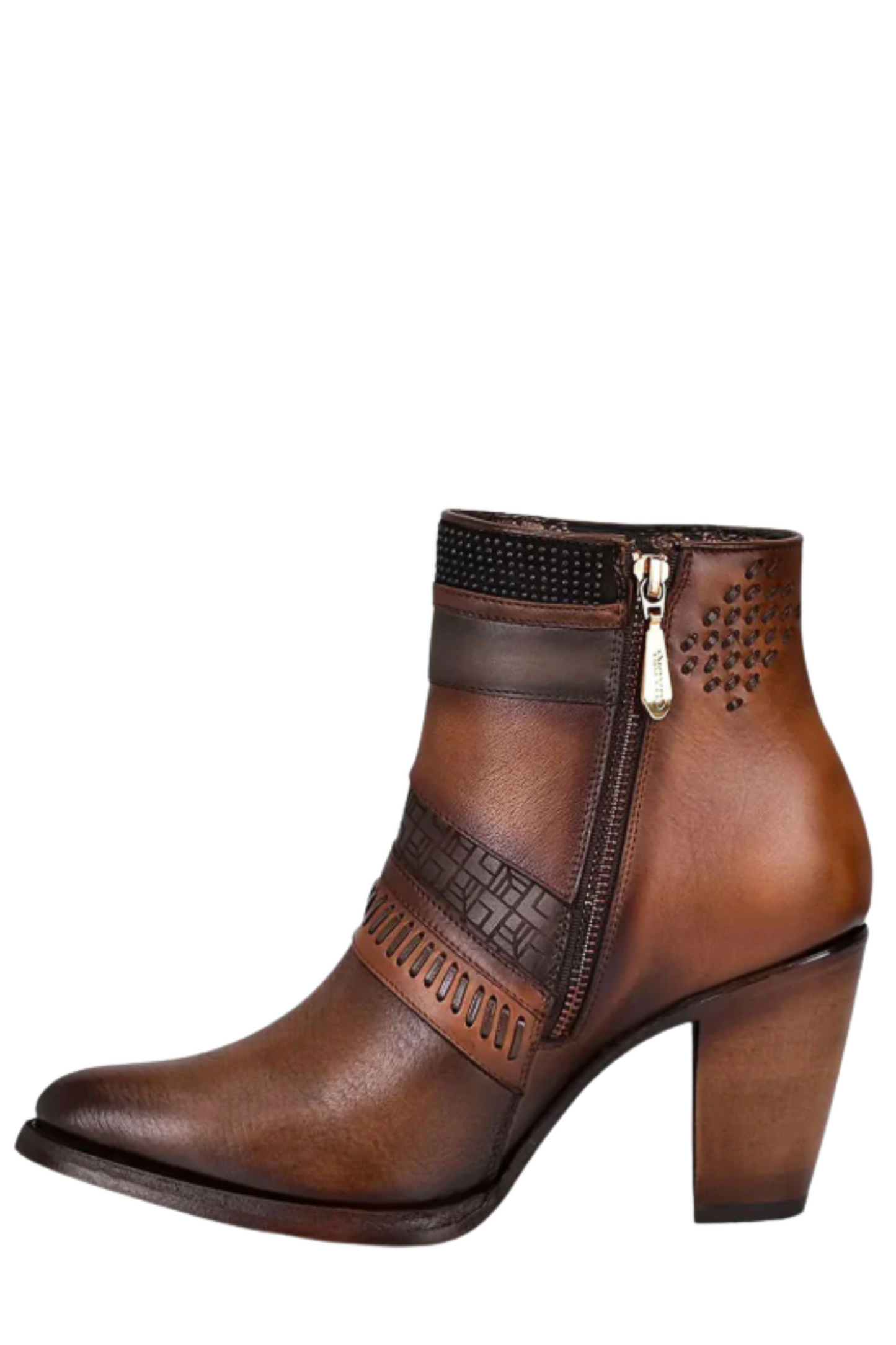 Ankle Engraved Honey Bootie