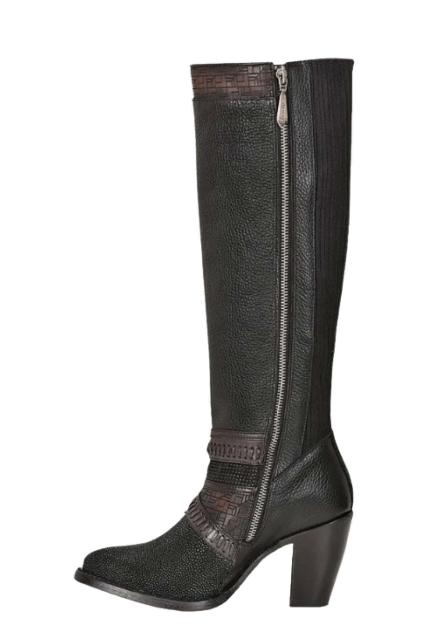 Tall Black Stingray Boot