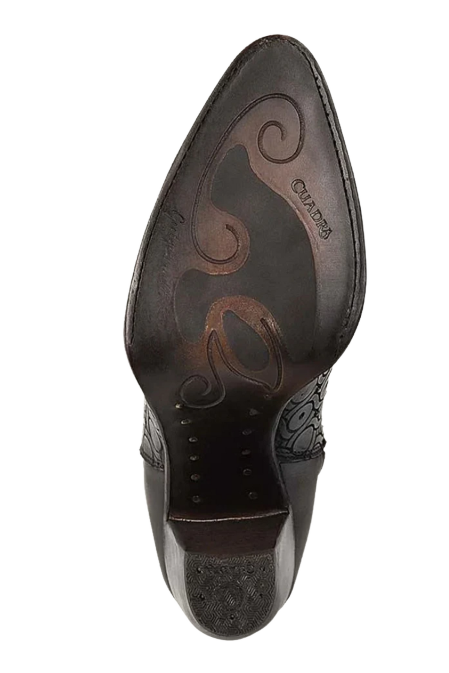 Tall Dark Brown Boot With Crystals